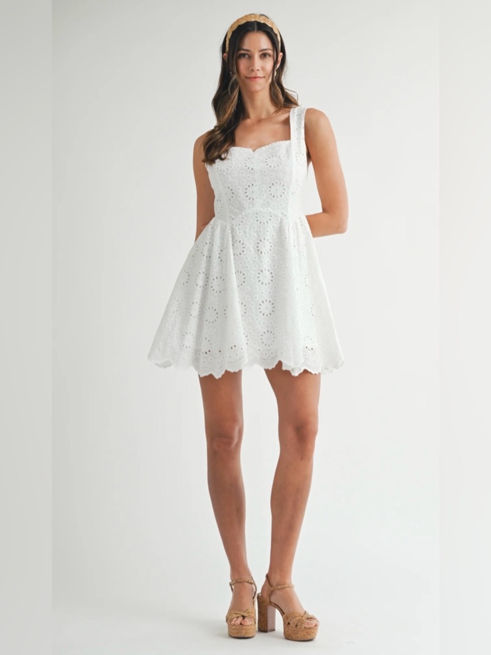 NWT Mabel TALORE LACE UP BACK
EYELET DRESS